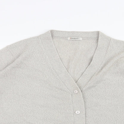 Damart Womens Grey   Cardigan Jumper Size 14