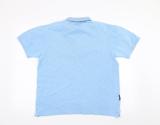 Tree & Crown Mens Blue    Polo Size M
