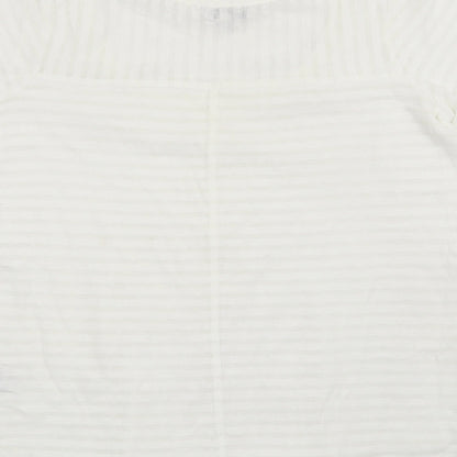 Womens UK Size 8 NEXT White Basic T-Shirt