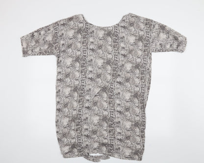 Womens UK Size 18 NEXT Beige Basic T-Shirt