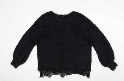 Miss Selfridge Womens Black   Pullover Jumper Size 12