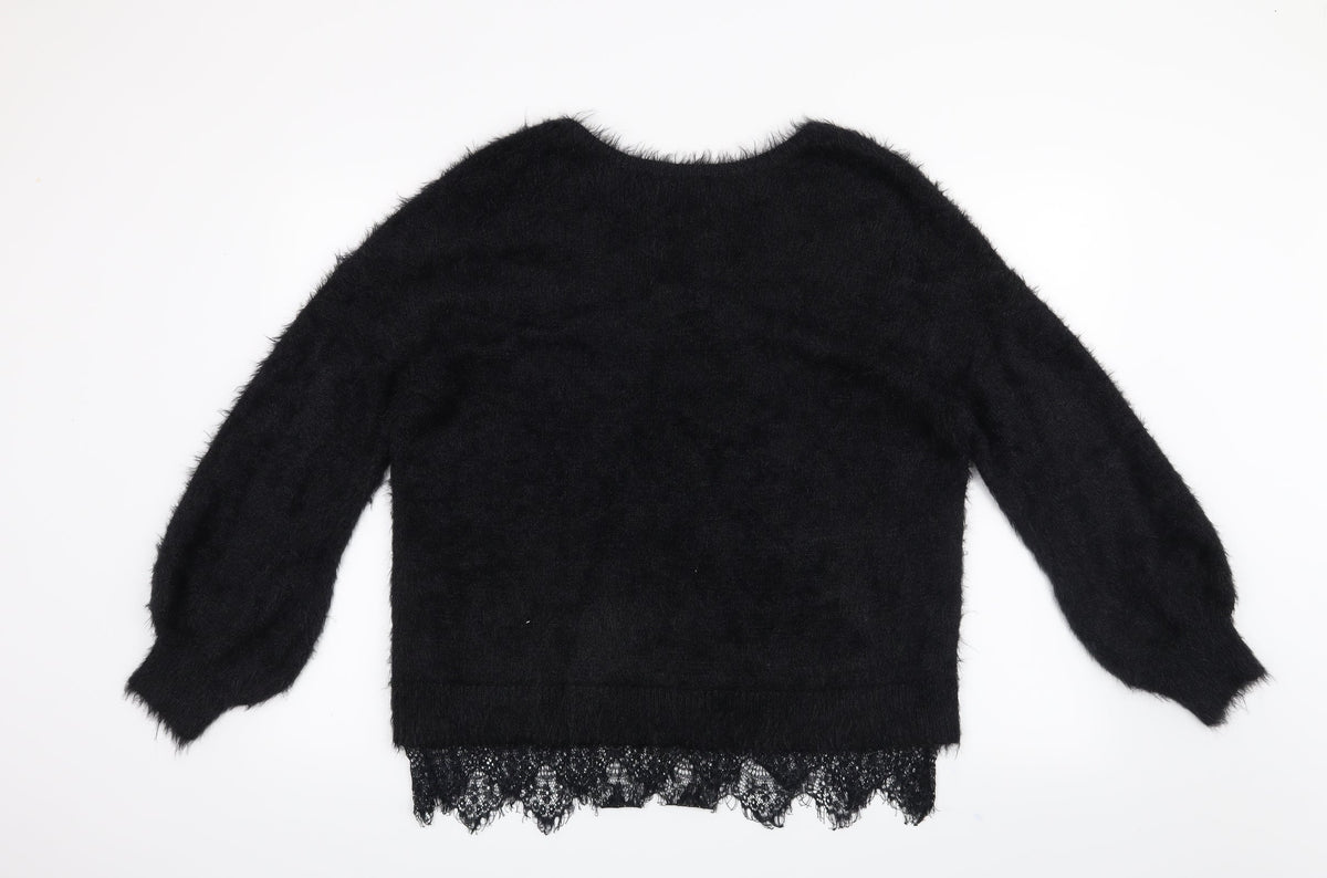 Miss Selfridge Womens Black   Pullover Jumper Size 12