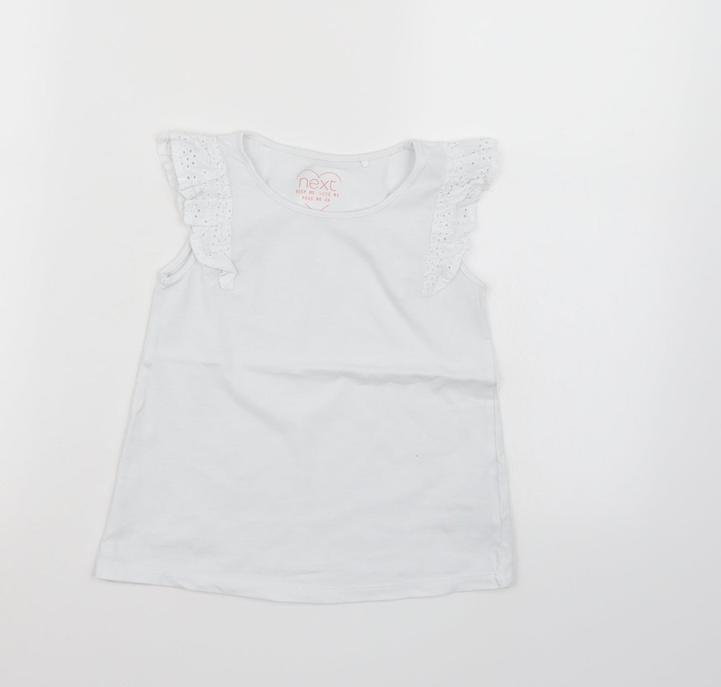 NEXT Girls White   Basic Tank Size 5-6 Years