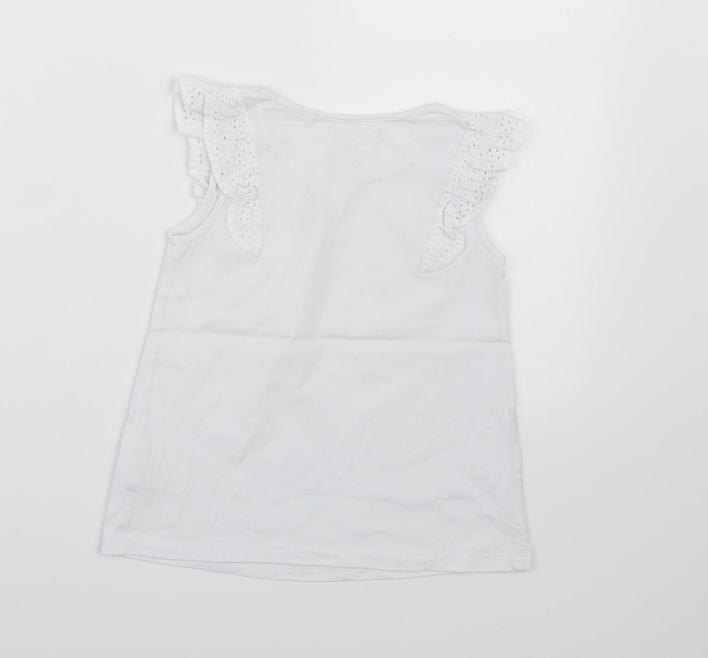 NEXT Girls White   Basic Tank Size 5-6 Years