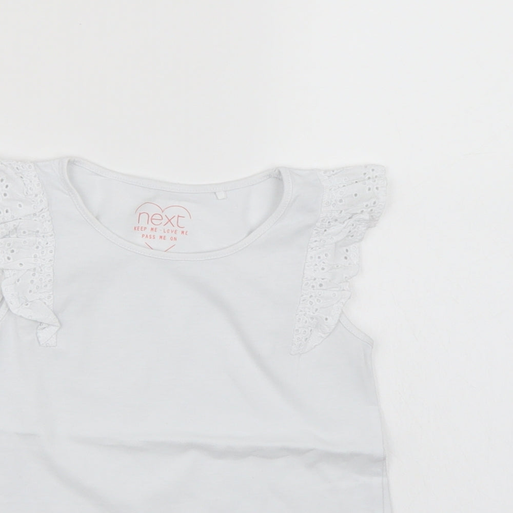 NEXT Girls White   Basic Tank Size 5-6 Years