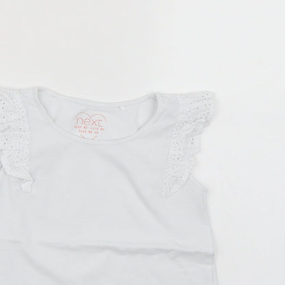 NEXT Girls White   Basic Tank Size 5-6 Years