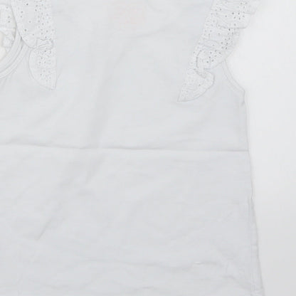 NEXT Girls White   Basic Tank Size 5-6 Years