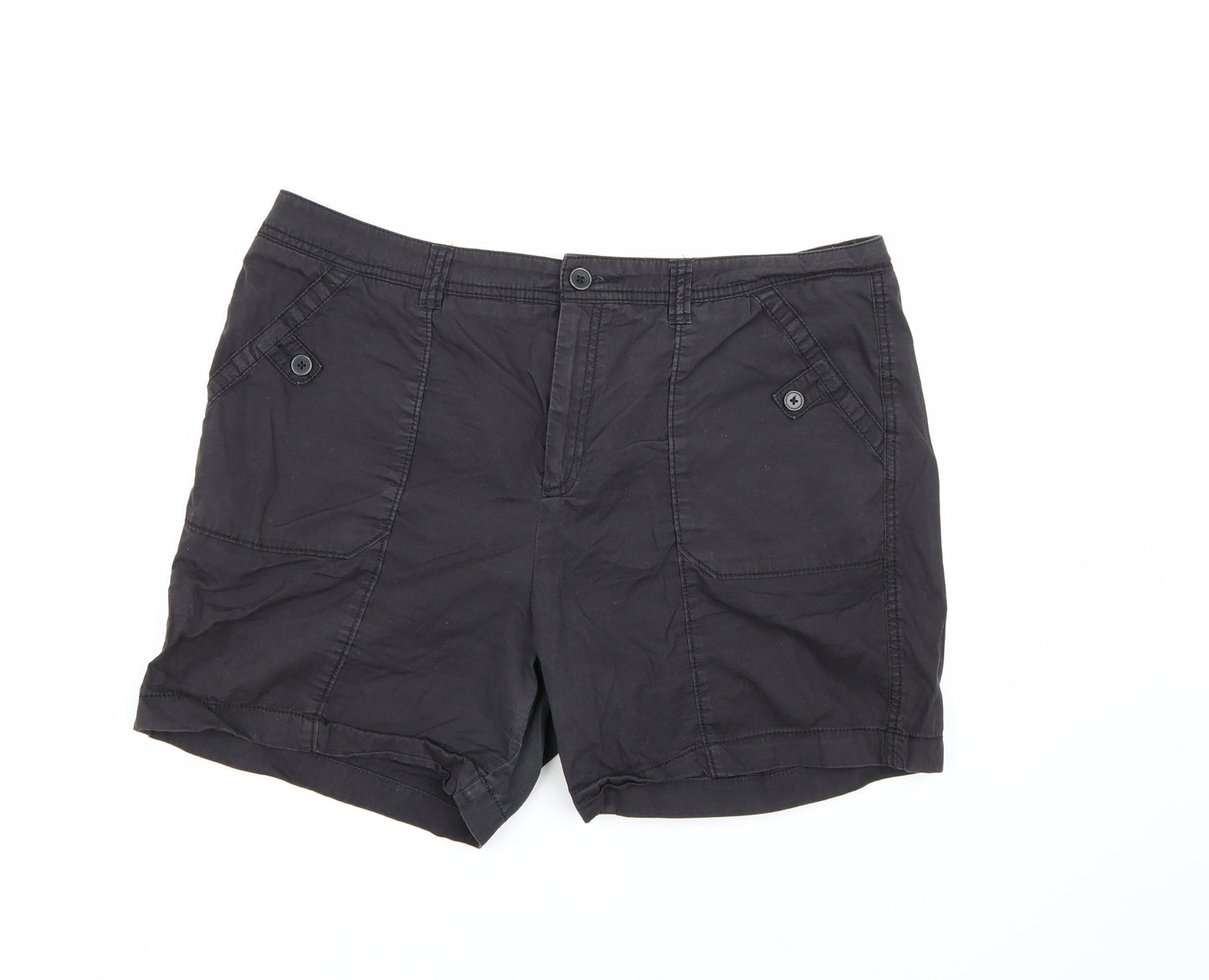 F&F Womens Black   Chino Shorts