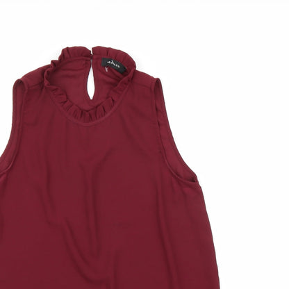 Womens UK Size 8 New Look Brown Basic Blouse