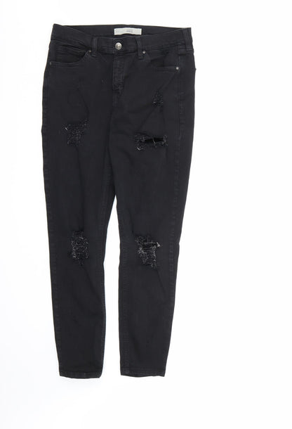Topshop Womens Black  Denim Skinny Jeans  L30 in