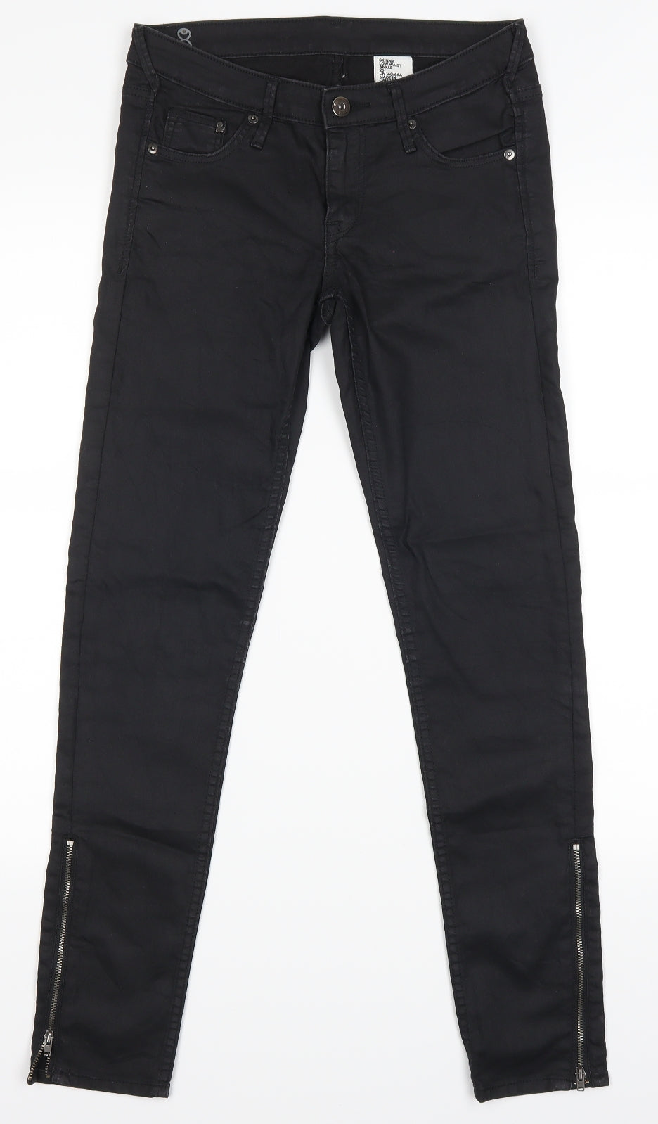 Womens UK Size 26 H&M Regular Fit Skinny Black Jeans