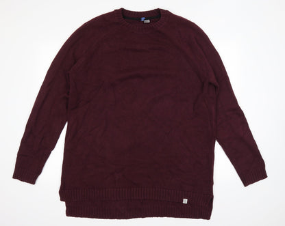Divided by H&M Womens Red   Pullover Jumper Size L