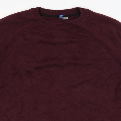 Divided by H&M Womens Red   Pullover Jumper Size L