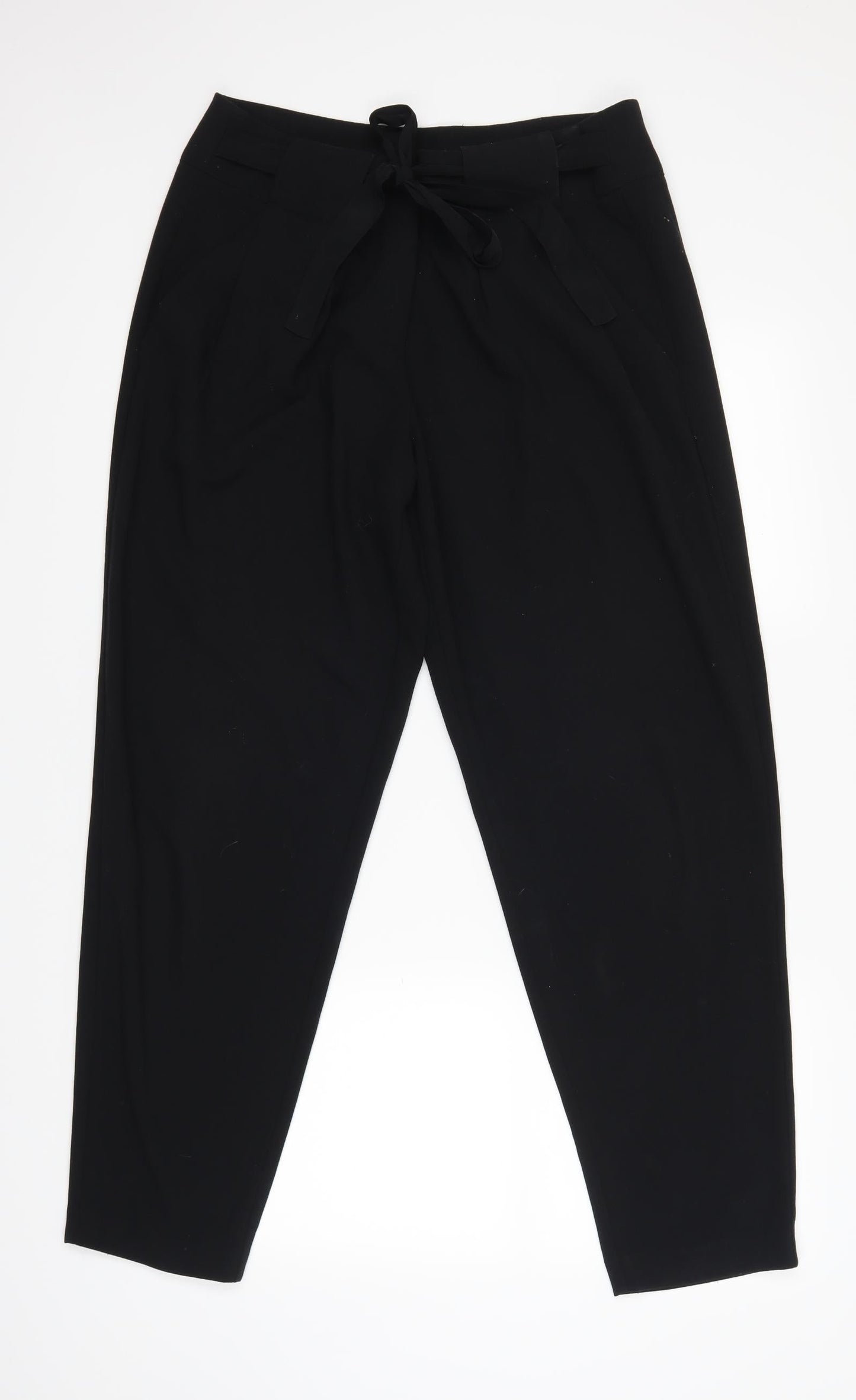 Womens UK Size 14 Marks and Spencer Regular Fit  Black Trousers
