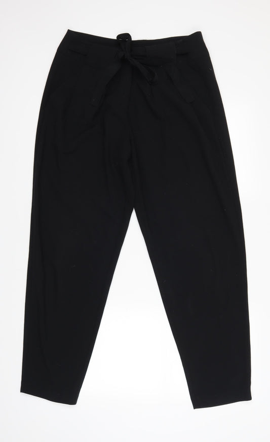 Womens UK Size 14 Marks and Spencer Regular Fit  Black Trousers