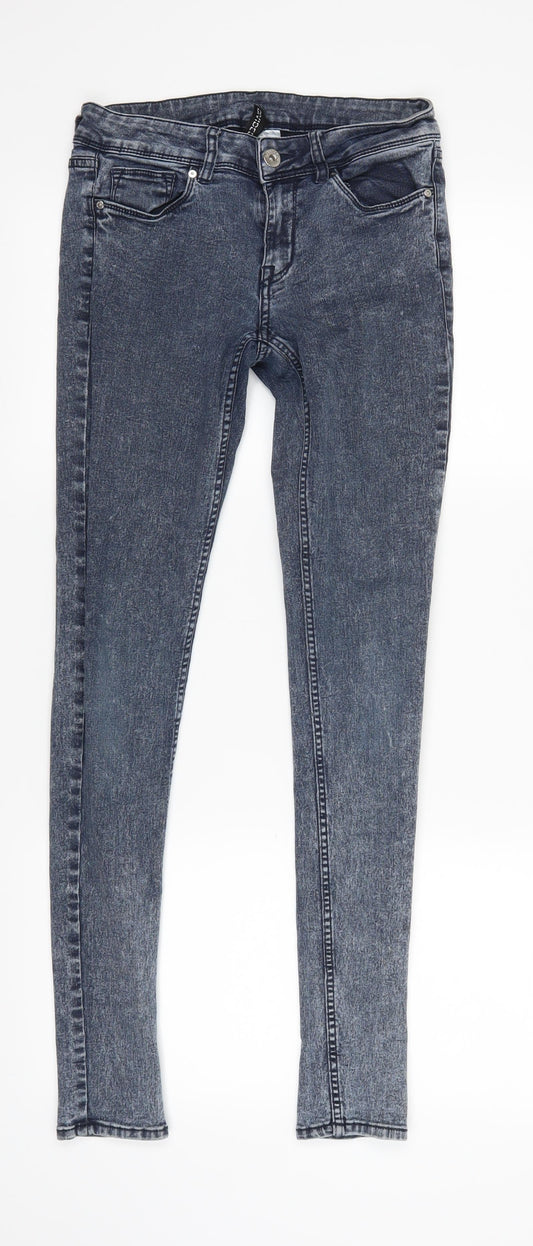 Womens UK Size 6 Divided Regular Fit Skinny Black Jeans