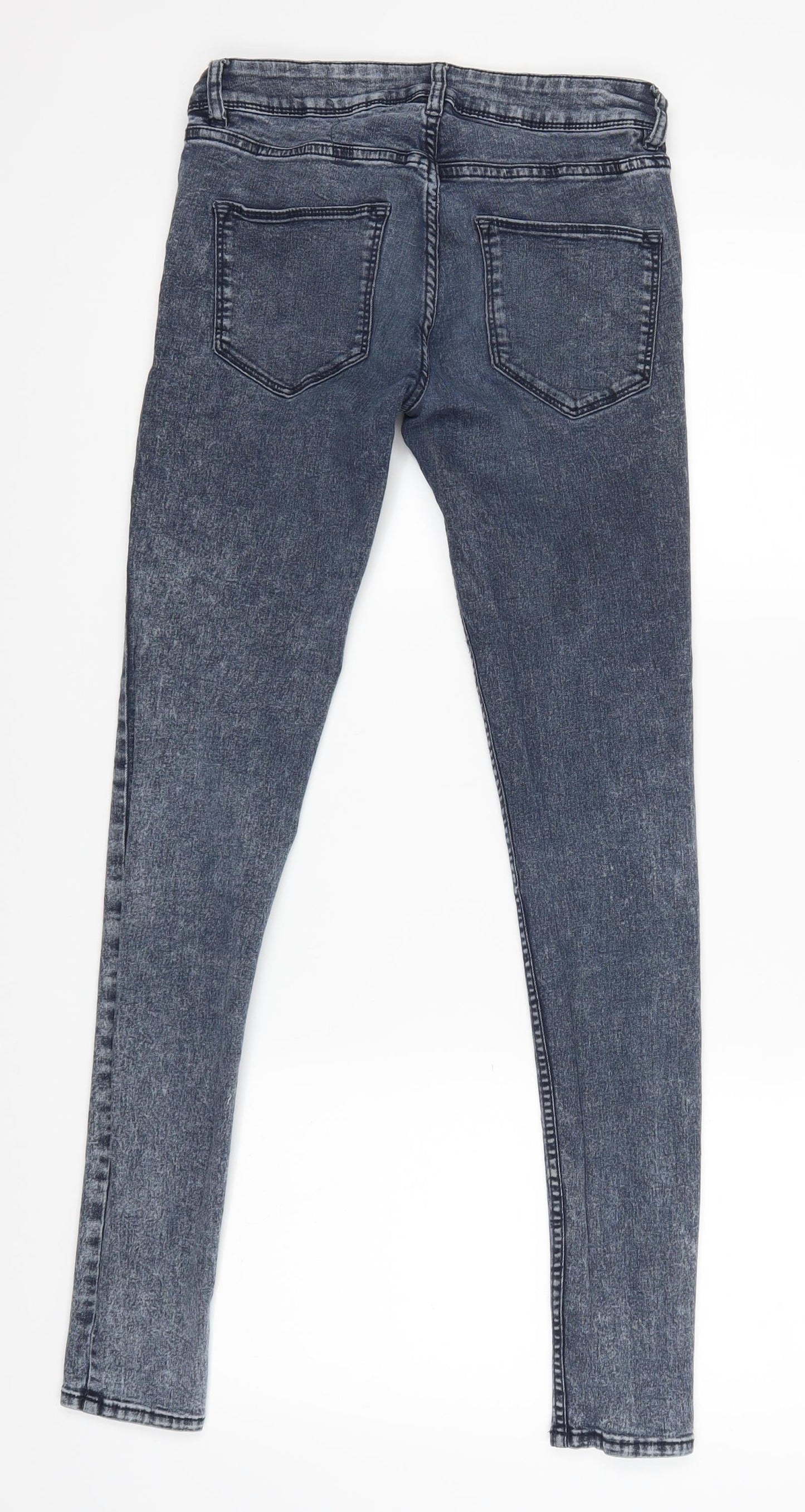 Womens UK Size 6 Divided Regular Fit Skinny Black Jeans