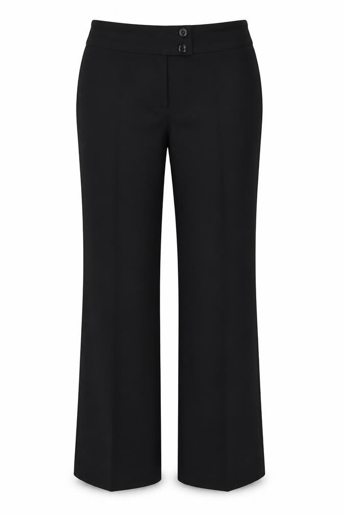 Womens UK Size 32 in F&F Regular Fit  Black Trousers