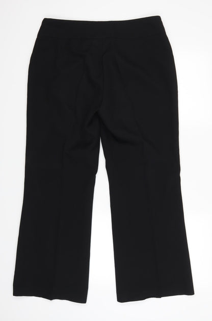 Womens UK Size 32 in F&F Regular Fit  Black Trousers