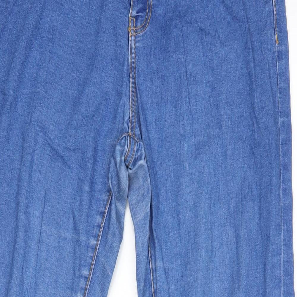 Denim & Co. Womens Blue   Skinny Jeans Size 10 L28 in