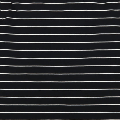 Cable & Gauge Womens Black Striped  Pullover Jumper Size L