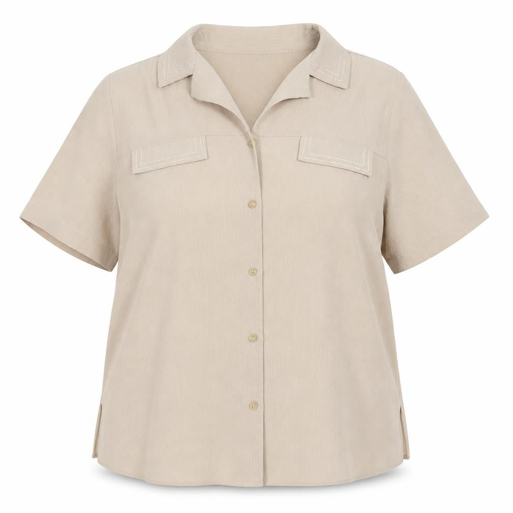 Womens UK Size 16 Berkertex Brown Basic Button-Up