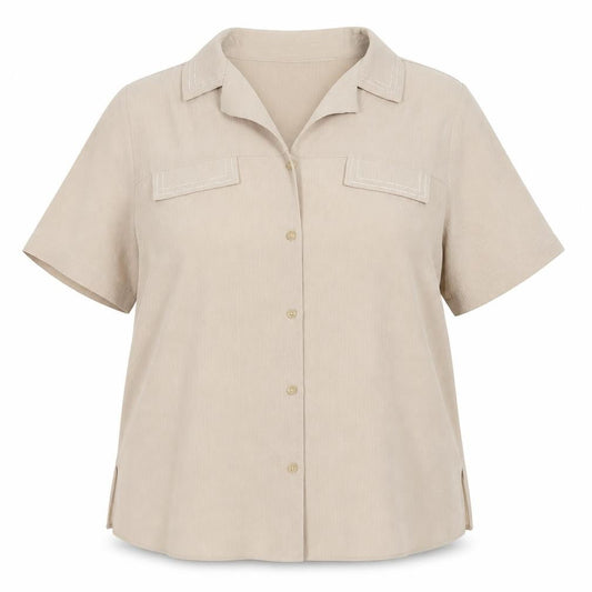 Womens UK Size 16 Berkertex Brown Basic Button-Up