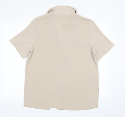 Womens UK Size 16 Berkertex Brown Basic Button-Up