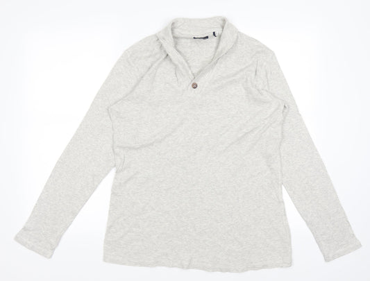 Twisted Soul Mens Grey    Button-Up Size XL