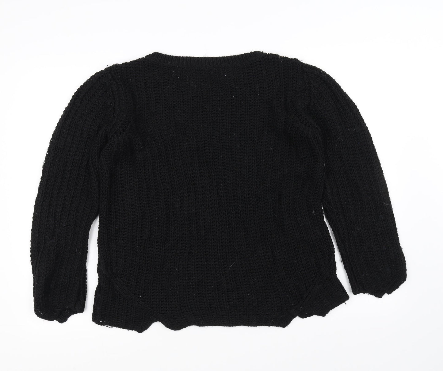 H&M Womens Black   Pullover Jumper Size S