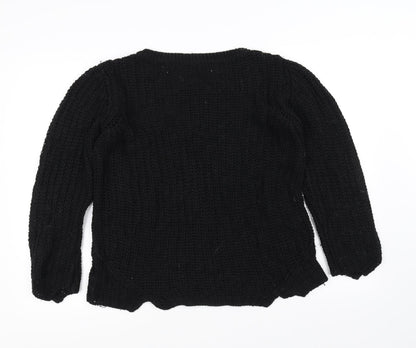 H&M Womens Black   Pullover Jumper Size S