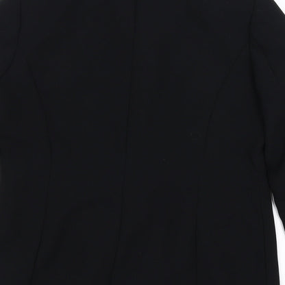 Smith Collection Womens Black   Overcoat Coat Size 12
