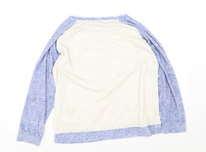 Nutmeg Womens White   Pullover Jumper Size 12