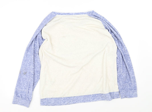 Nutmeg Womens White   Pullover Jumper Size 12