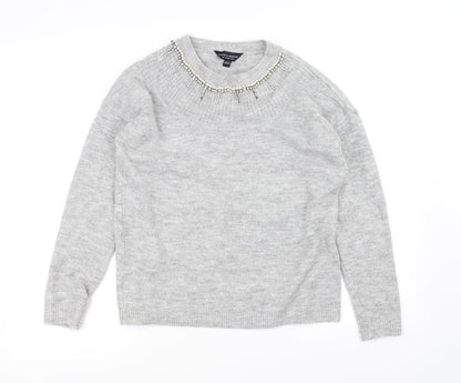 Dorothy Perkins Womens Grey   Pullover Jumper Size 14