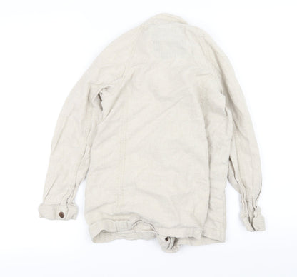 NEXT Girls White   Overcoat Coat Size 9 Years