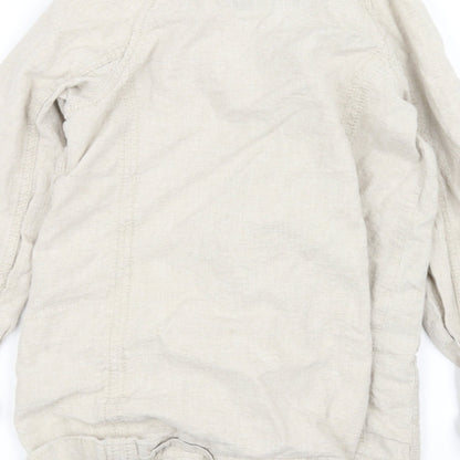 NEXT Girls White   Overcoat Coat Size 9 Years