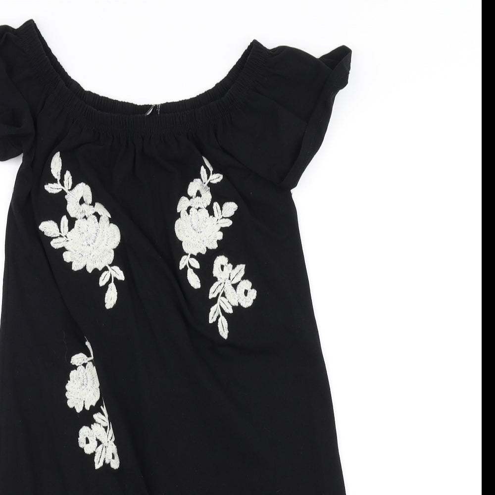 Dorothy Perkins Womens Black   A-Line  Size 6