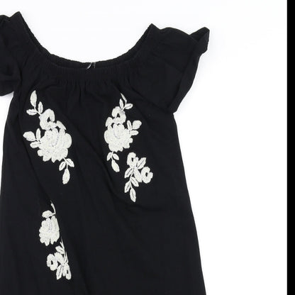 Dorothy Perkins Womens Black   A-Line  Size 6