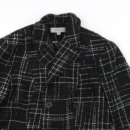 Marks and Spencer Womens Black   Overcoat Coat Size 14