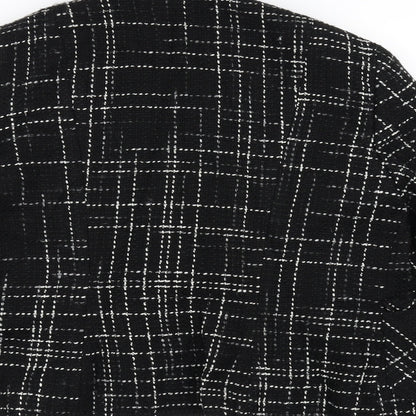 Marks and Spencer Womens Black   Overcoat Coat Size 14