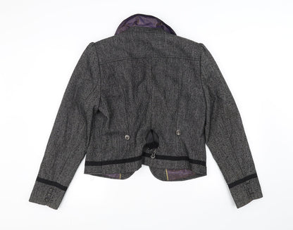Womens UK Size M NEXT Grey Overcoat