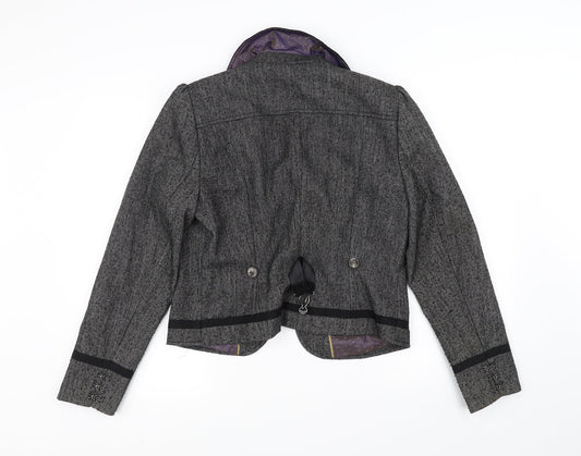 Womens UK Size M NEXT Grey Overcoat
