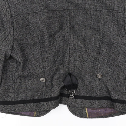 Womens UK Size M NEXT Grey Overcoat
