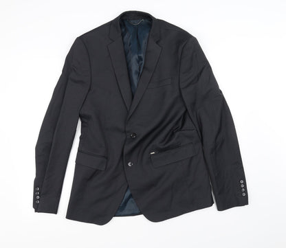 Mens UK Size 40 Zara Regular Grey Suit Jacket