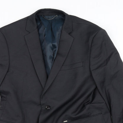 Mens UK Size 40 Zara Regular Grey Suit Jacket