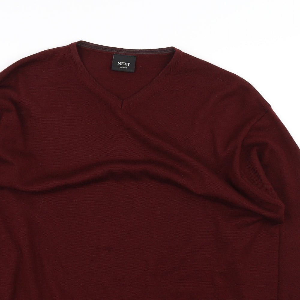 NEXT Mens Red   Pullover Jumper Size L