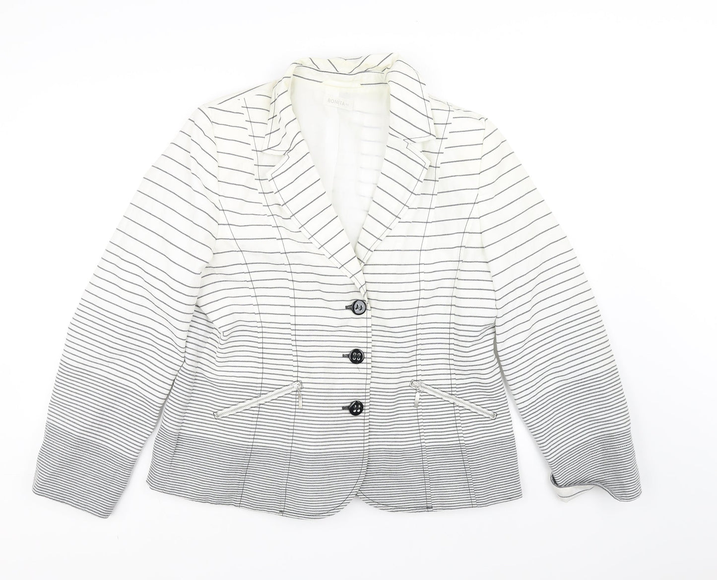 Womens UK Size 16 Bonita White Overcoat