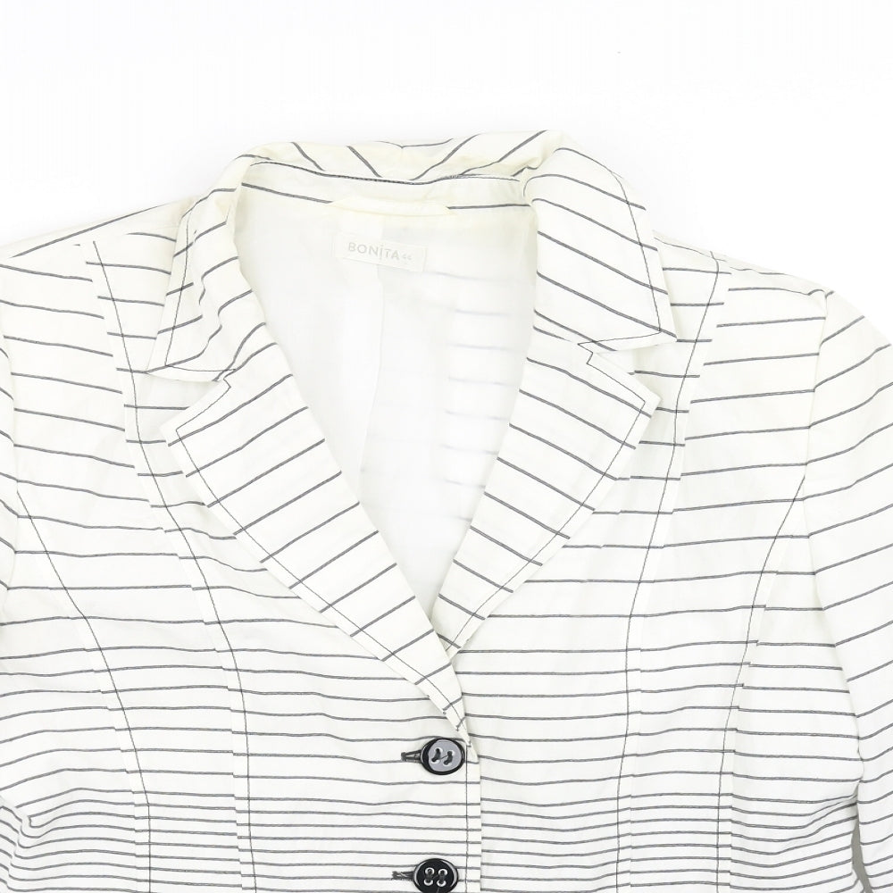Womens UK Size 16 Bonita White Overcoat