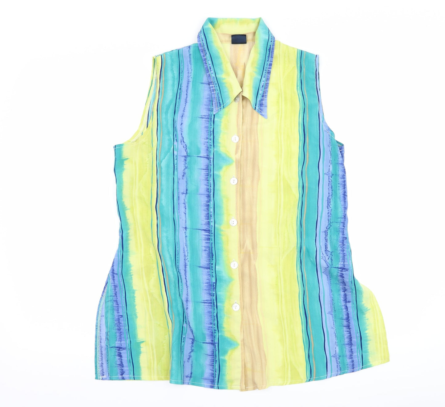 Womens UK Size 16 Your Sixth Sense Blue Basic Button-Up